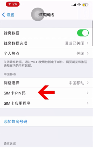 北关苹果14维修网分享如何给iPhone14的SIM卡设置密码 