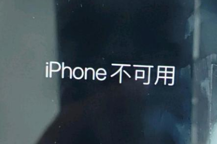 北关苹果服务网点分享锁屏界面显示“iPhone 不可用”如何解决 